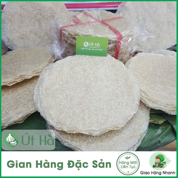 Bánh Tráng Gạo Mè Quảng Ngãi Ràng 10 Cái Bánh Tráng Nướng 100% Từ Bột Gạo - Út Hà Đặc Sản
