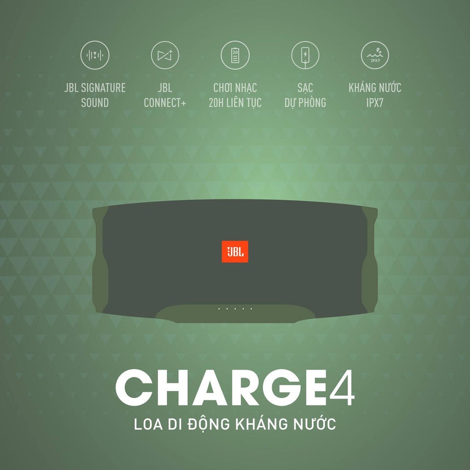 Loa Bluetooth JBL Charge 4 Hàng chính hãng