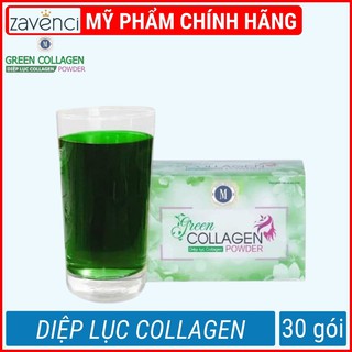 Diệp Lục Collagen DL00191223 Đẹp Da Tăng Cường Sức Khỏe Green Collagen Powder (30 gói/hộp)