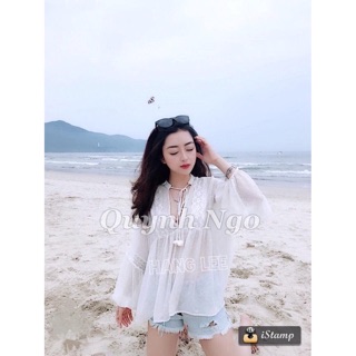 Áo trắng babydoll