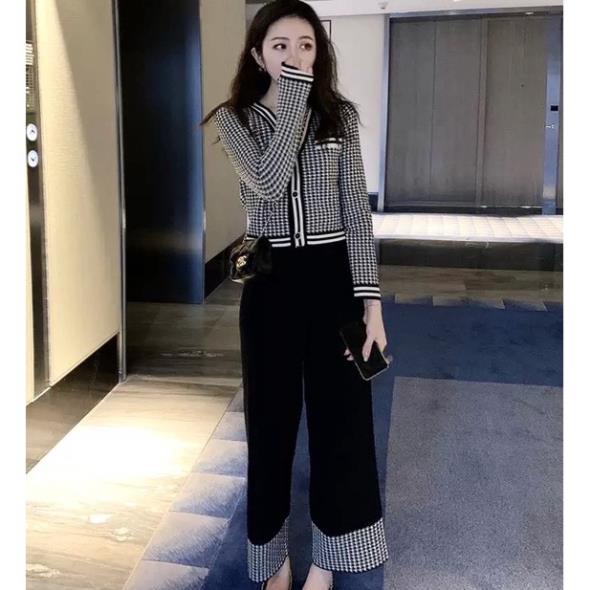 [ 𝐅𝐑𝐄𝐄 𝐒𝐇𝐈𝐏 ] SÉT HỌA TIẾT HẠC CÁNH CHIMM QUẦN ỐNG RỘNG SIÊU ĐẸP