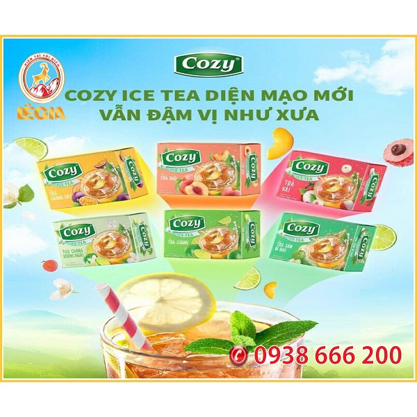 Trà Cozy Ice Đào Pha Lạnh 270G