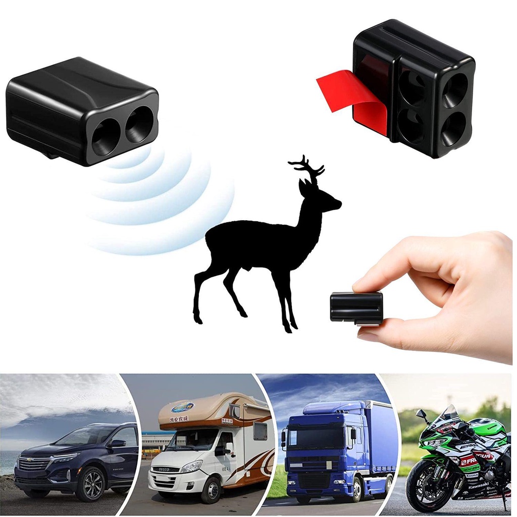 JONYE Set 2 Còi Cảnh Báo Hươu Cao Cấp Cho Xe Ô Tô