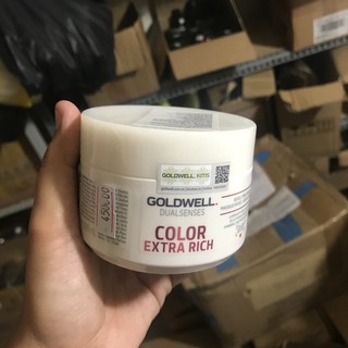 Hấp dầu Goldwell 60s dưỡng màu tóc nhuộm Color Extra Rich Treatment 200ml