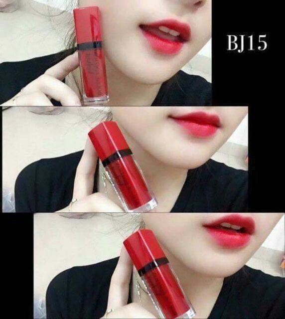 Son Bourjois velvet màu 15 đỏ thuần