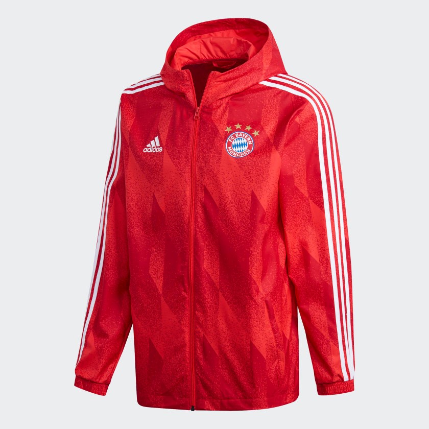 Áo Adidas FC BAYERN WINDBREAKER Sêuu 50% Giá Quá Tốt! Túii #KHOÁ 2 bên chắc chắn
