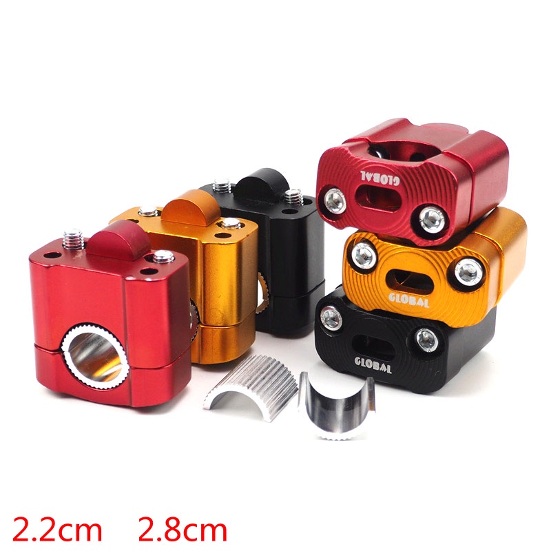 Miếng đệm nhôm kẹp gù ghi đông 28mm xuống 22mm