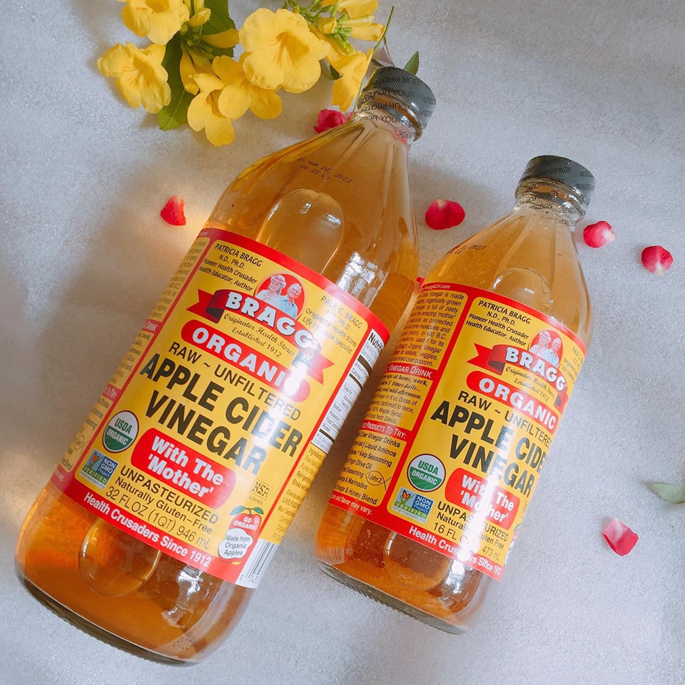 Giấm Táo Hữu Cơ Bragg 946ml