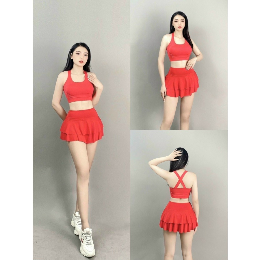 Áo bra tập gym-yoga-aerobic nữ đan lưng xinh xắn