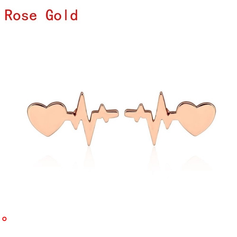 Bông tai một cặp hình EKG
