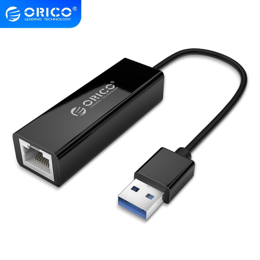 Bộ chuyển đổi ORICO 2.0 gigabit USB 3.0 sang RJ45 thẻ mạng Lan 10M /100/1000M cho laptop Windows 10 8 8.1 7 XP Mac OS