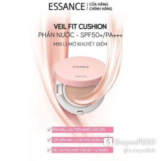 Bộ phấn nước mịn lì mờ khuyết điểm Essance Veil Fit Cushion SPF50+ PA+++