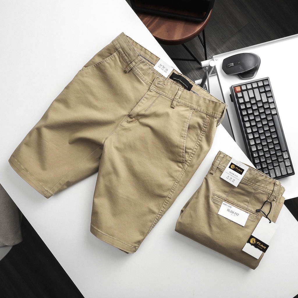 Quần short kaki nam quần đùi lửng form slim màu trơn, dễ phối đồ AUTOMAN Q09