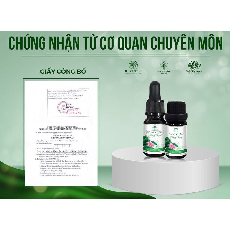 Vệ Sinh Răng Miệng Nàng Hương Bách Y Sâm Nhất Mộc Hương 15ml 100% Từ Thiên Nhiên