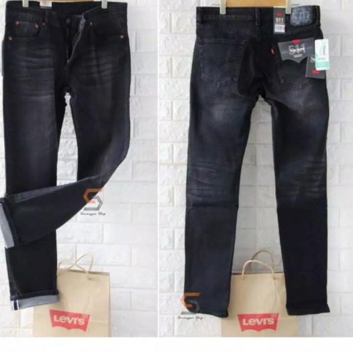 ♕ 4.4❀ Quần Jean Ống Suông Phối Khóa Kéo Levis 511 Thời Trang Cho Nam ✔️Thời gian Mua sắm✔️
