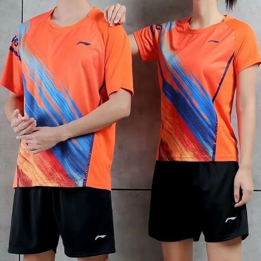 Li Ning Bộ Quần Áo Thể Thao Cầu Lông Bóng Rổ Bóng Chuyền Vải Viley Thoáng Khí Nhanh Khô Cho Nam Và Nữ
