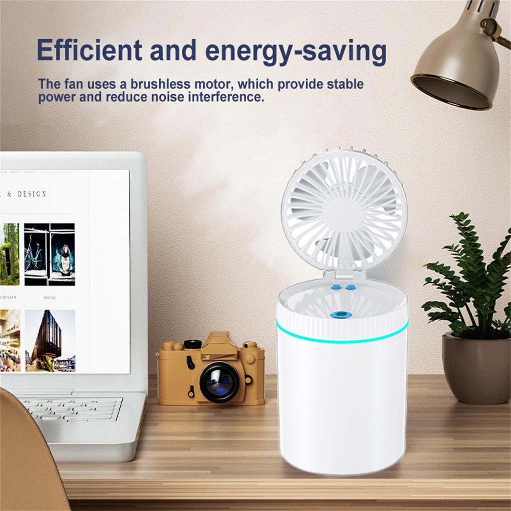 Quạt Phun Sương Mini Cầm Tay 3 Tốc Độ Tùy Chỉnh Tiện Dụng Mang Theo Du Lịch Dã Ngoại