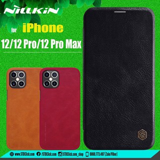 Bao da chính hãng Nillkin QIN dành cho iPhone 12 Pro, 12 Pro Max