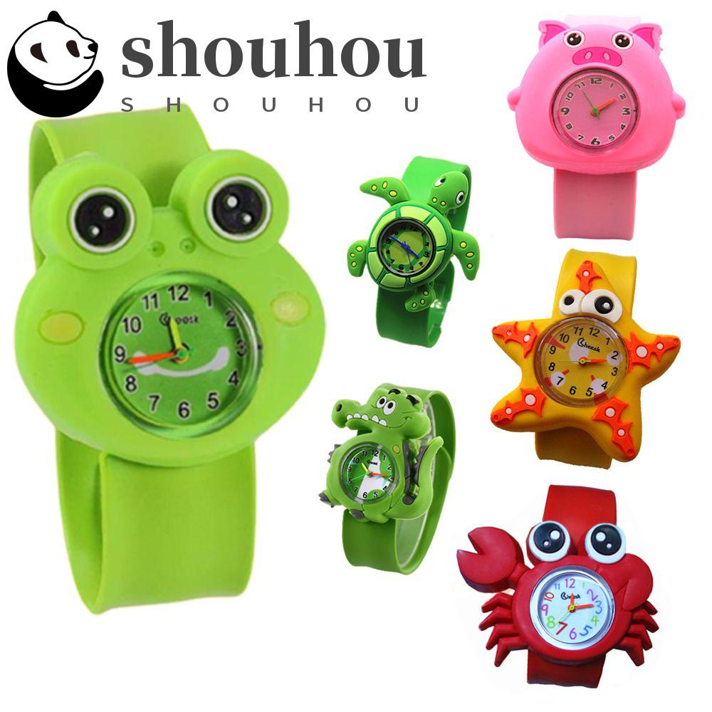 Đồng hồ đeo tay kỹ thuật số hình ếch hoạt hình 3D dễ thương cho bé