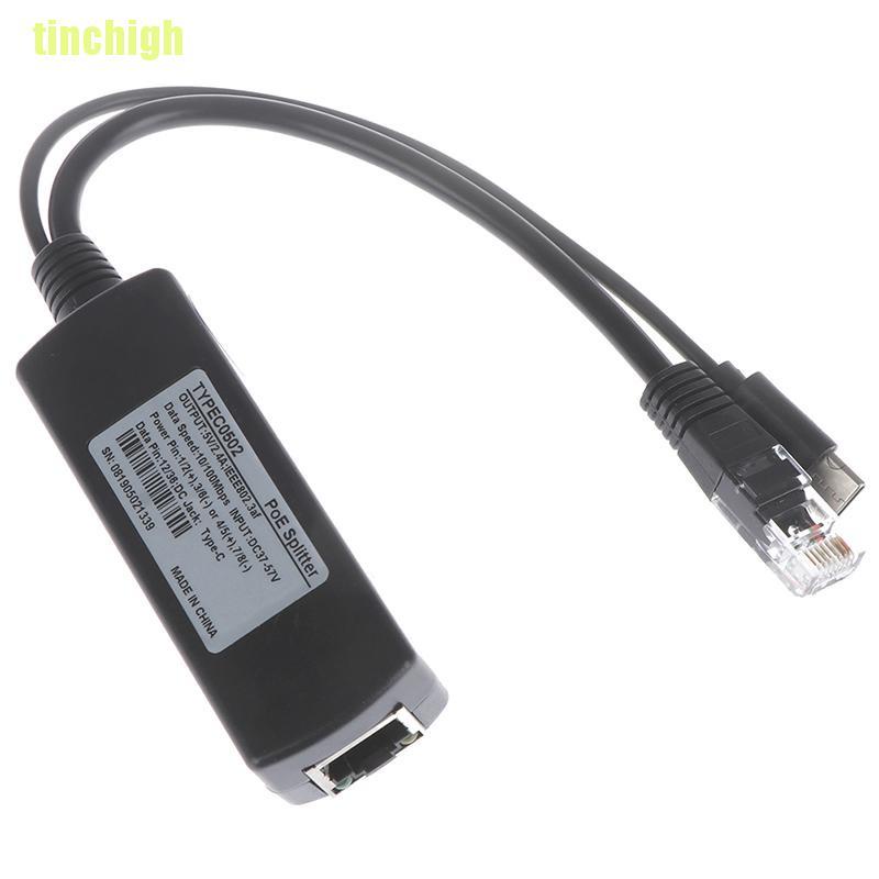 Bộ Chia Cổng Type-C Poe Usb 48v Sang 5v 802.3af Cho Raspberry