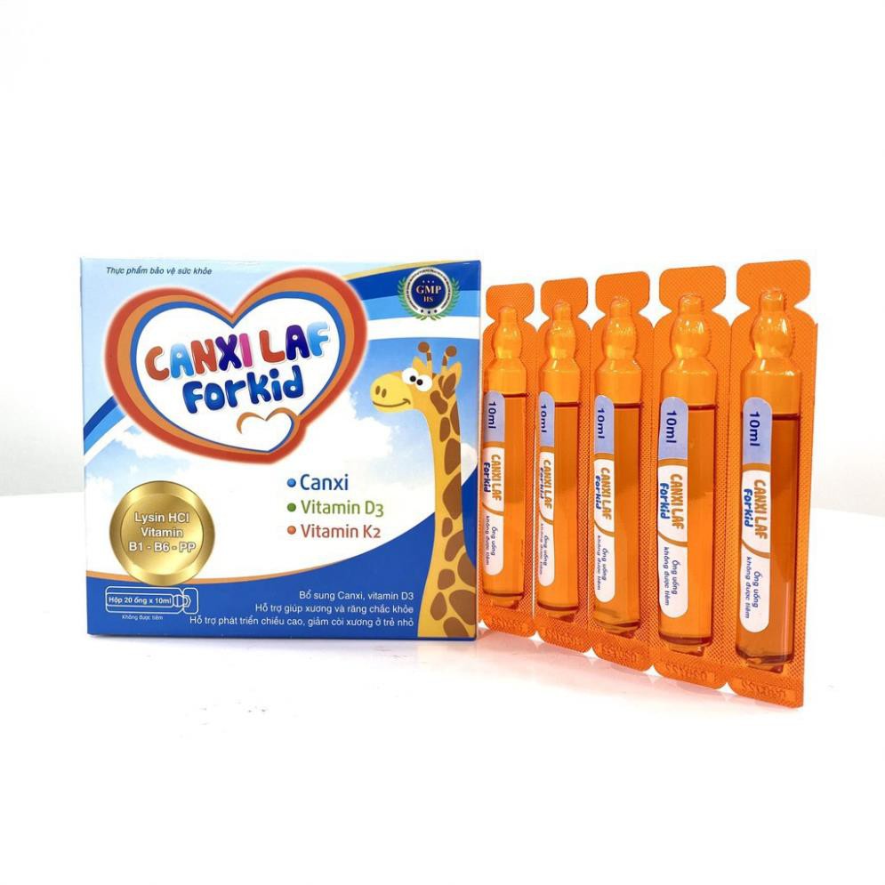 Bổ sung Canxi Phát triển chiều cao cho trẻ ❤️CHÍNH HÃNG👍 Giảm còi xương - Canxi Laf For Kid (20 ống) | BigBuy360 - bigbuy360.vn