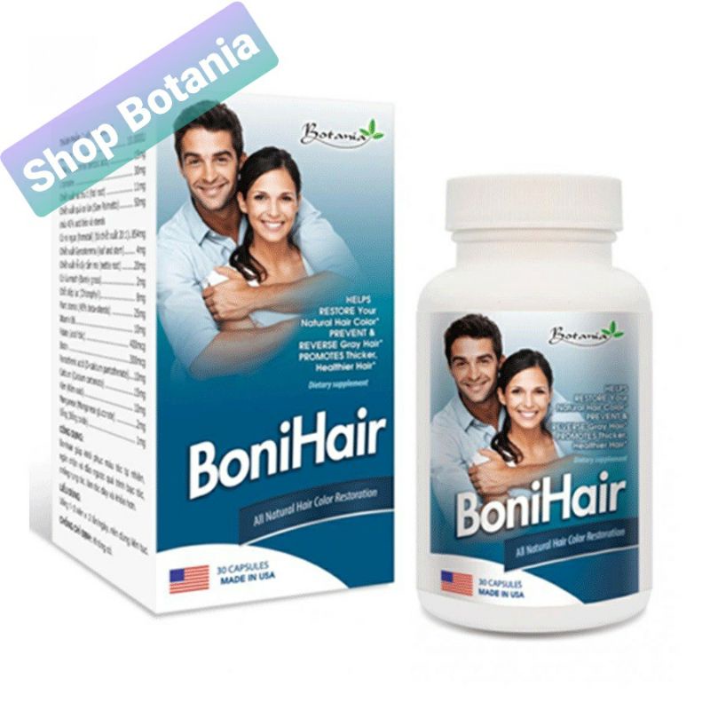 ✅BoniHair USA - Viên uống ngăn ngừa bạc tóc, rụng tóc.