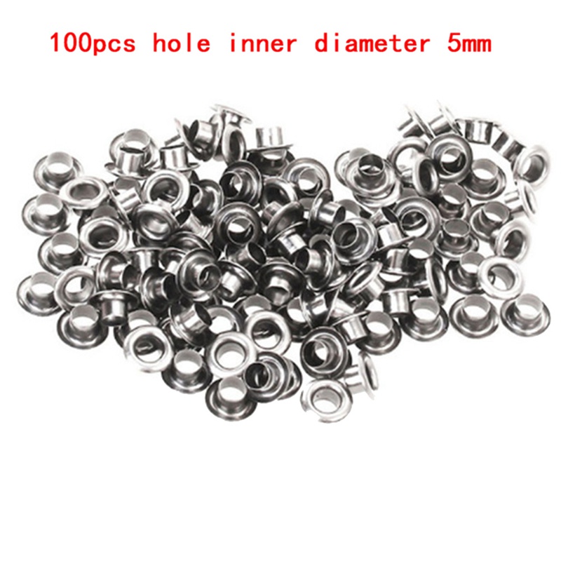 Set 12 Khoen Tròn Bằng Thép Cacbon 3.5-20Mm Tự Làm Túi Xách