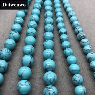Chuỗi hạt đá ngọc lam tự nhiên 4-12mm