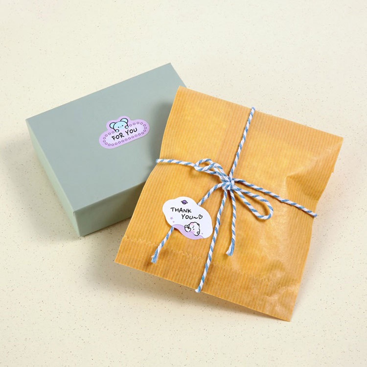 Bộ Sticker Dán Trang Trí Sổ Tay DIY Trong Suốt Hình BTS BT21