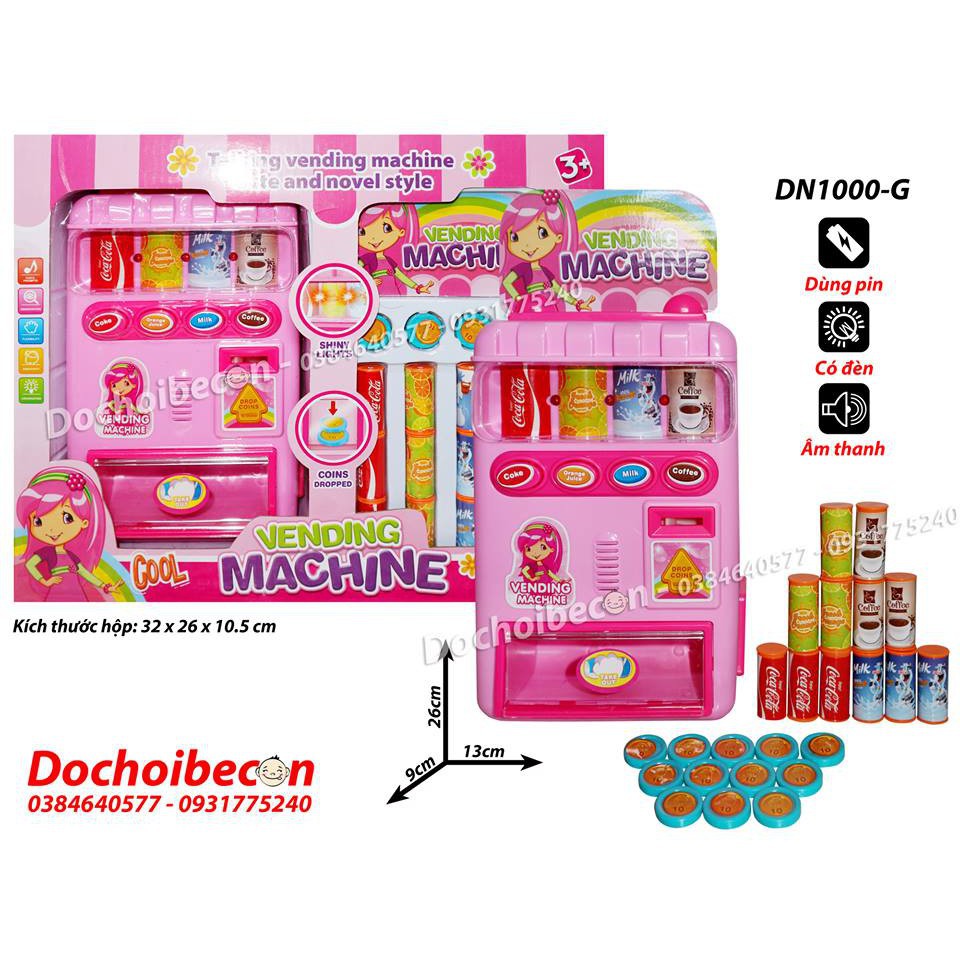 Máy bán nước tự động - Dùng pin, có đèn âm thanh2