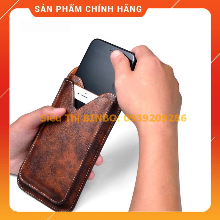 Bao da điện thoại đeo thắt lưng- bao da điện thoại thắt lưng Puloka