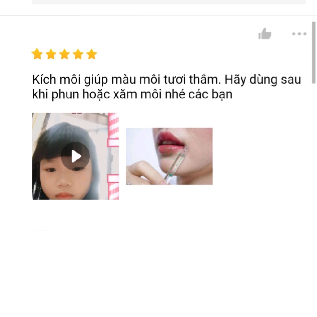 Dưỡng môi xăm, kích màu môi phun xăm dr pluscell rcs ampoule 2ml