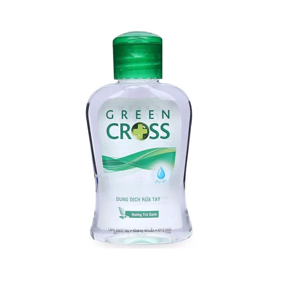 Dung dịch rửa tay khô Green Cross hương trà xanh chai 100ml