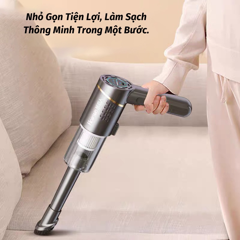 Máy Hút Bụi Giường Nệm Không Dây Máy Hút Bụi Cầm Tay Mini Cực Sạch Gia Dụng Thông Minh ASAKI