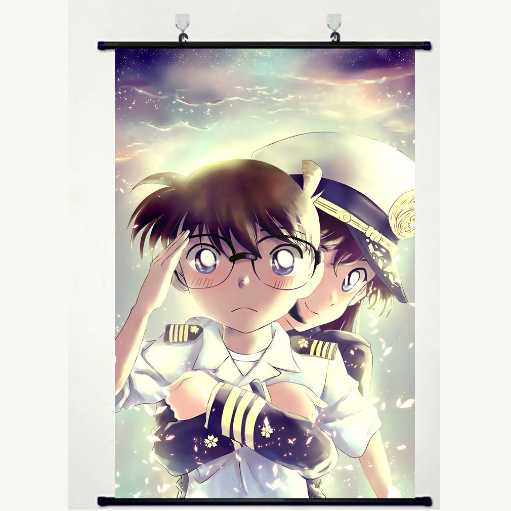 Poster vải anime Conan 02 30x45 tranh vải