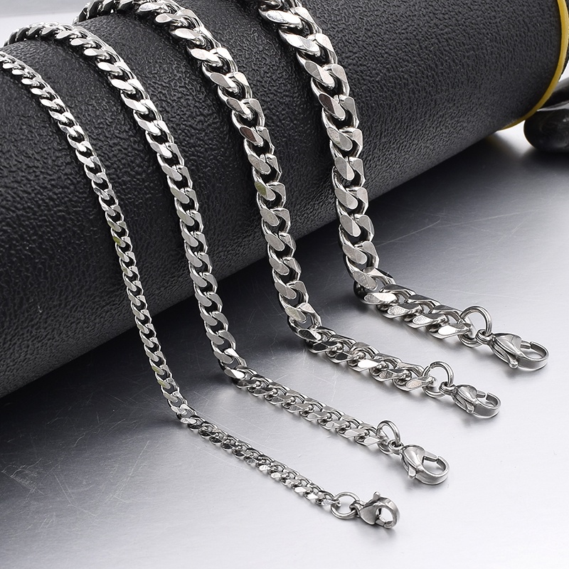 Vòng Tay Thép Titan Sáu Mặt Đánh Bóng Trang Sức Hip Hop Không Gỉ Và Không Phai Màu Cho Nam Và Nữ