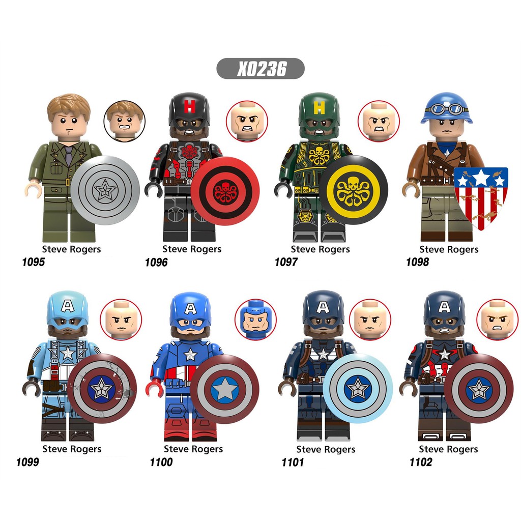 Đồ chơi lắp ráp lego phong cách mô hình nhân vật siêu anh hùng Marvel