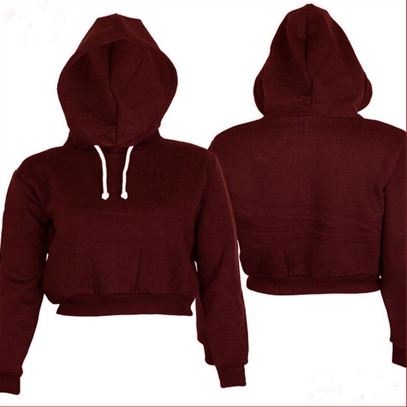 Áo Hoodie Lửng Cá Tính Thời Trang Dành Cho Nữ