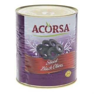 Trái Olives đen cắt lát Acorsa Sliced Black Olives 3Kg