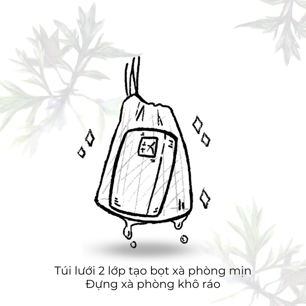 Túi Lưới 2 Lớp Tạo Bọt Xà Phòng/Đựng Xà Phòng YUAN