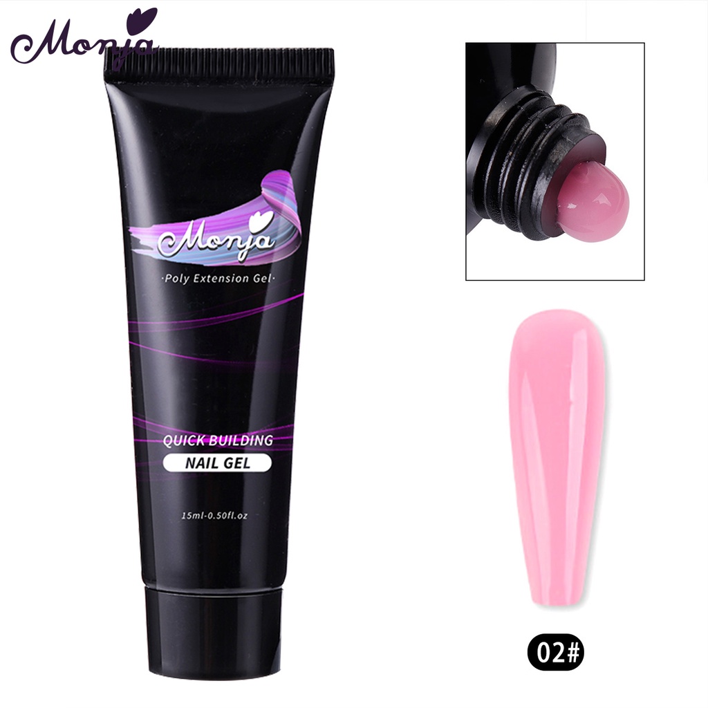 Gel đắp nối dài móng tay MONJA nhanh chóng 15/ 30ml chuyên dụng