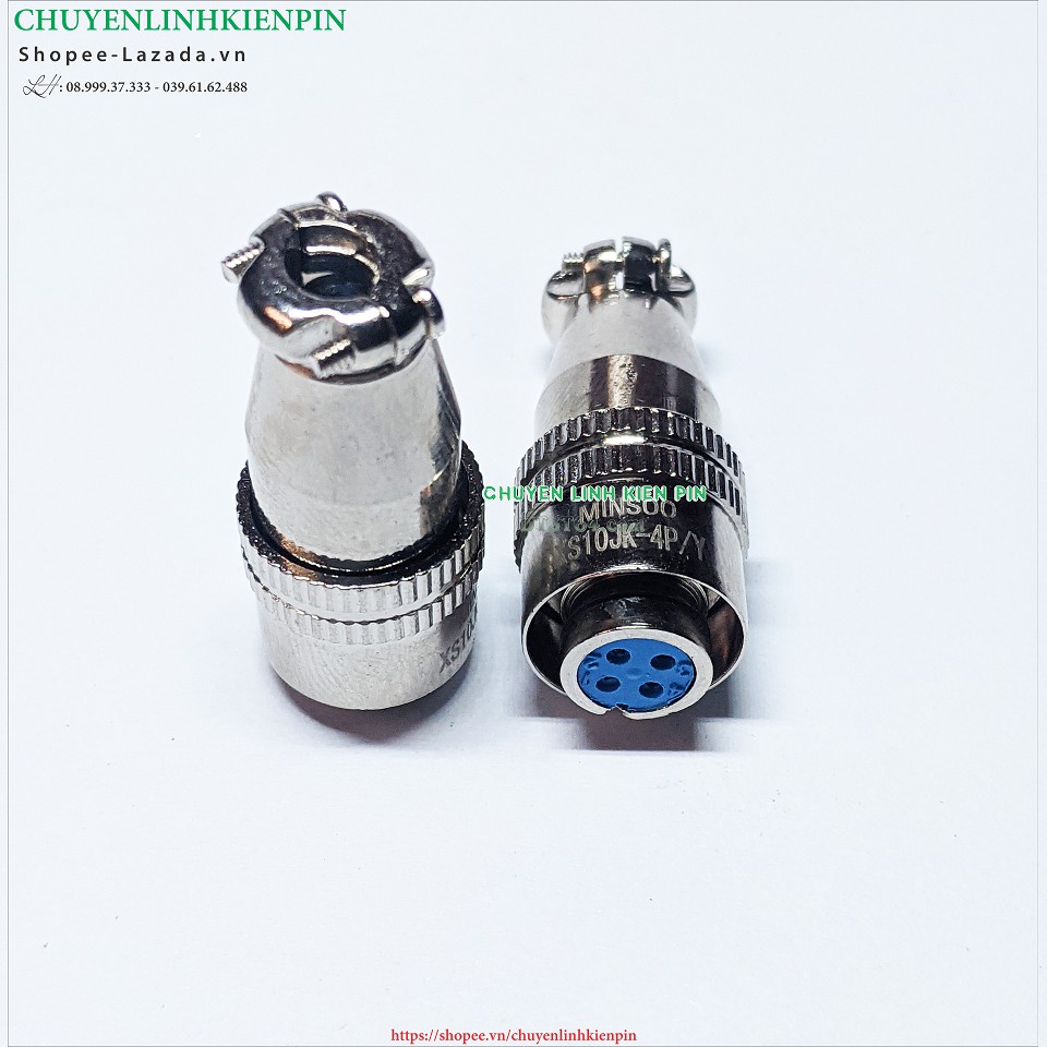 Jack XS10Jk-4P/Y 4 CHÂN  CÁI Dùng cho đồng hồ đo nội trở Yr1035