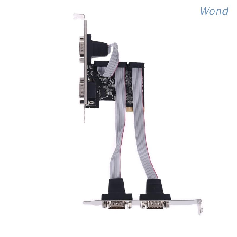 Bộ chuyển đổi card mở rộng PCIe 4 cổng Wond 99100 RS232 DB9 COM TXB077