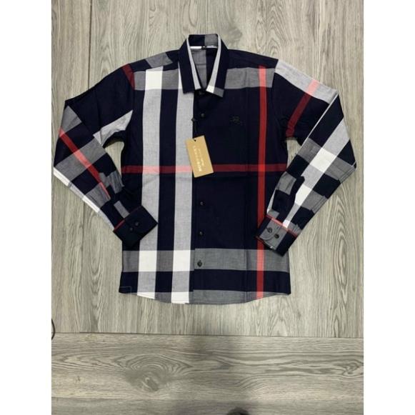 Áo sơ mi caro nam / áo sơ mi tay dài burberry New