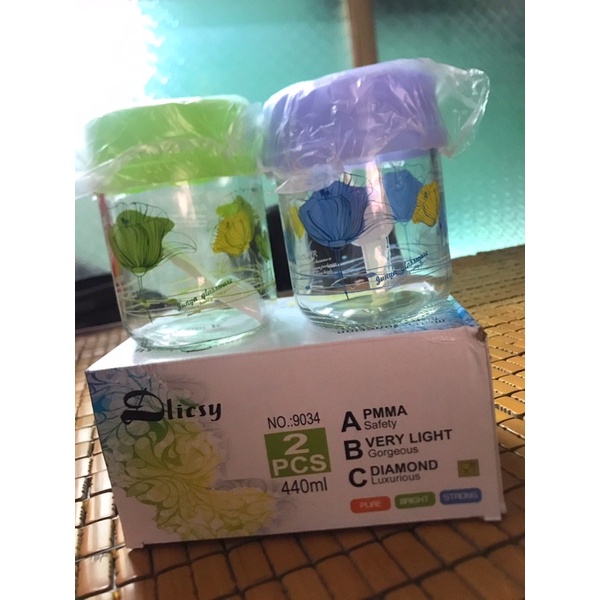 Bộ đôi gia vị thủy tinh đựng tích 440ml