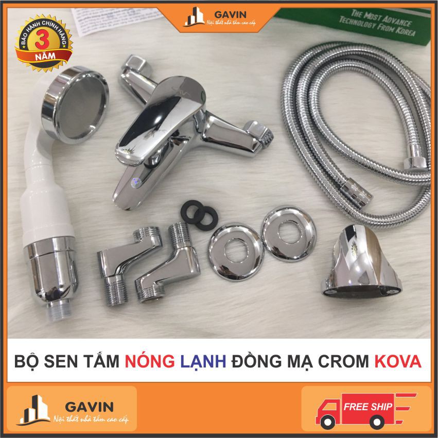 Bộ sen tắm đồng mạ crom KOVA