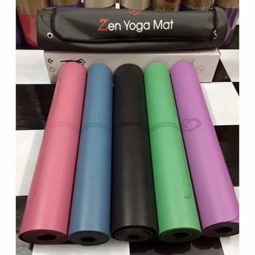 [FREE SHIP] Thảm tập Yoga/Gym/Thể dục định tuyến ZEN Yoga Mat - cao su PU( tặng kèm túi đựng +Dây buộc)