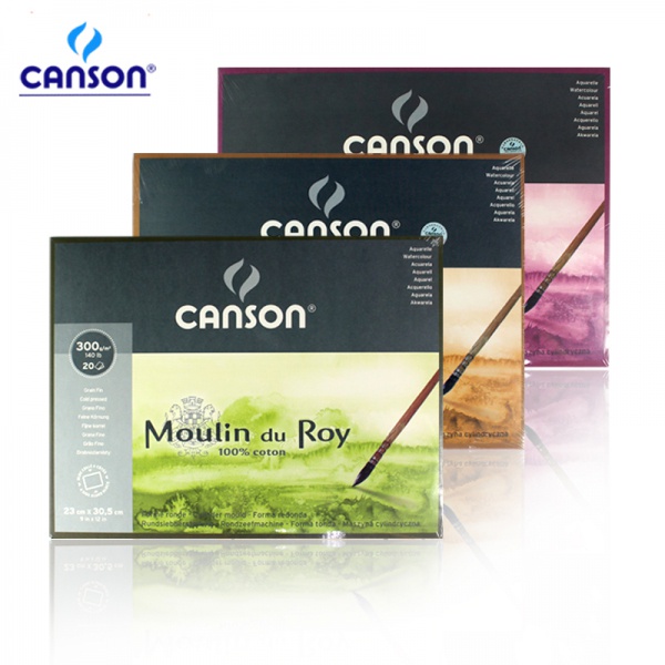 [LỖ STORE] Giấy vẽ Canson Moulin Du Roy - 300gsm 12 tờ