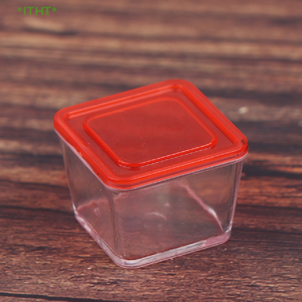 Set 4 Hộp Cơm Mini Tỉ Lệ 1 / 12 Dùng Để Trang Trí Nhà Búp Bê Mới