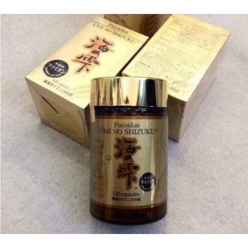 Fucoidan Umi No Shizuku nội địa Nhật Bản 120 viên hộp vàng